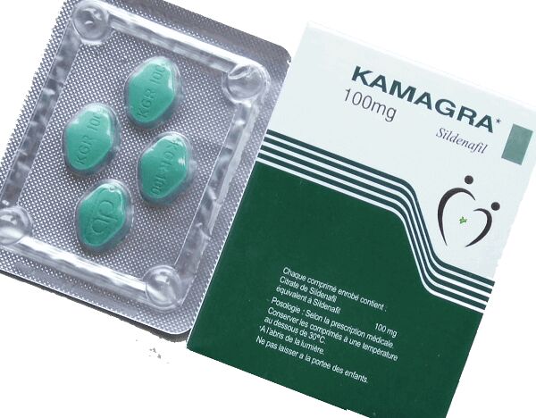 Kamagra-Tablette und Kamagra-Packung