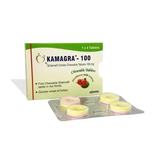 Kamagra (sildenafil tabletten) chewable 100mg ajanta pharma