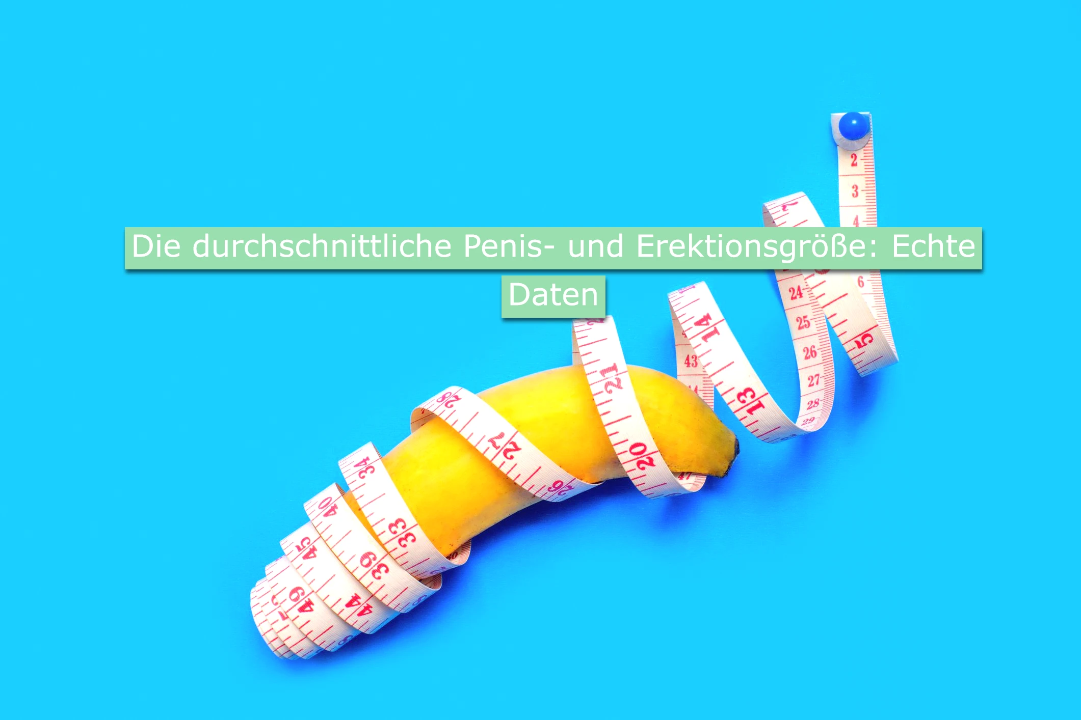 Die durchschnittliche Penis- und Erektionsgröße - Echte Daten